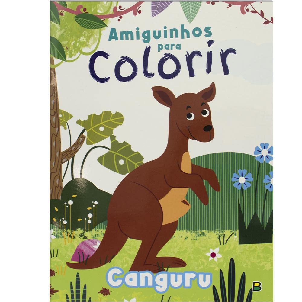 Livro Físico Infantil Amiguinhos Para Colorir - Canguru