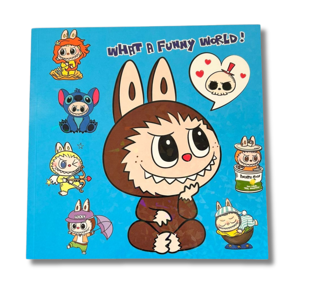 Livro de Colorir Monstrinho Amigo What A Funny World - Capa Azul