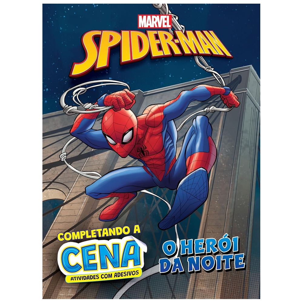 Livro Infantil Marvel Completando a Cena - Spiderman