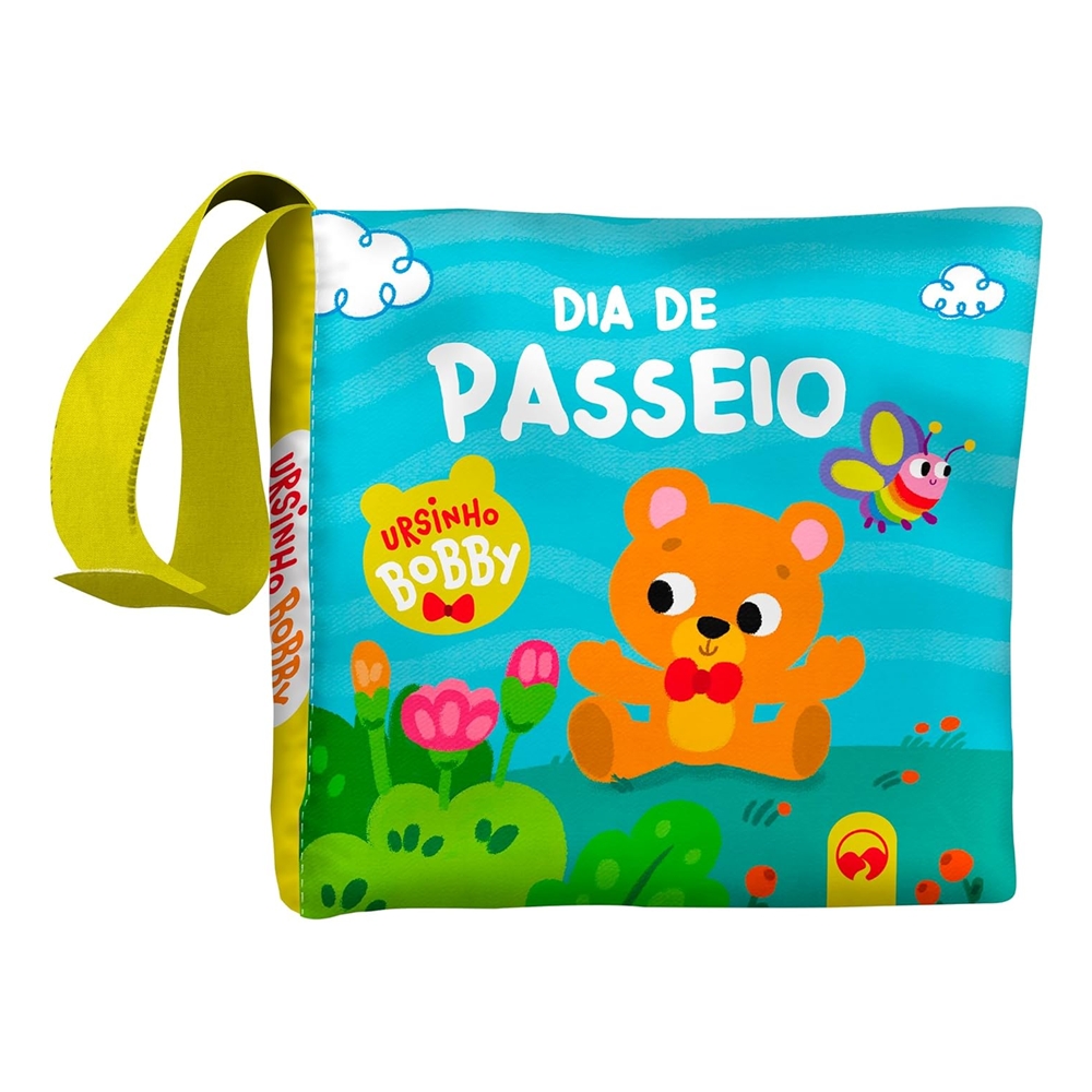 Livro de Pano Infantil - Bebê Feliz - Passeio Ursinho Bobby
