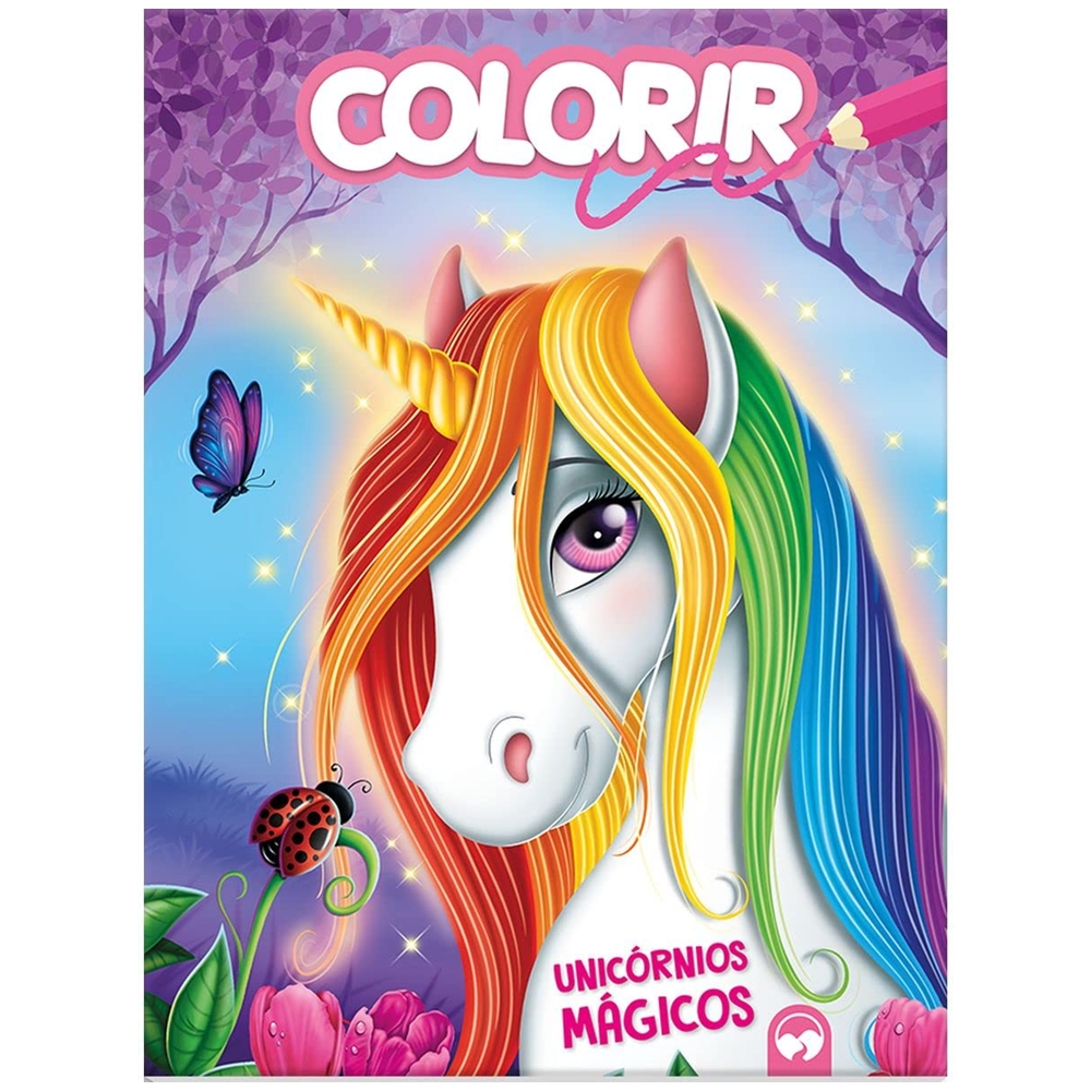 Livro de Colorir Infantil Explosão de Cores - Unicórnios Mágicos