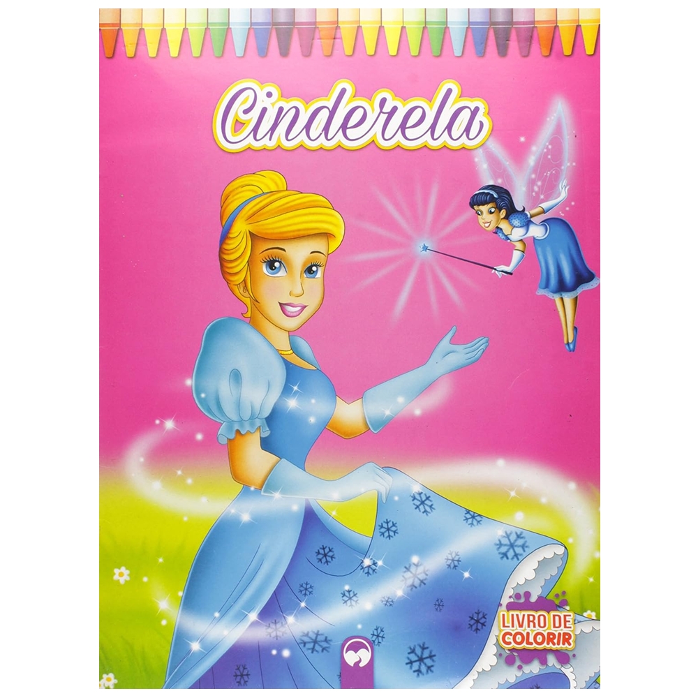 Livro Infantil Gigante de Colorir - CINDERELA