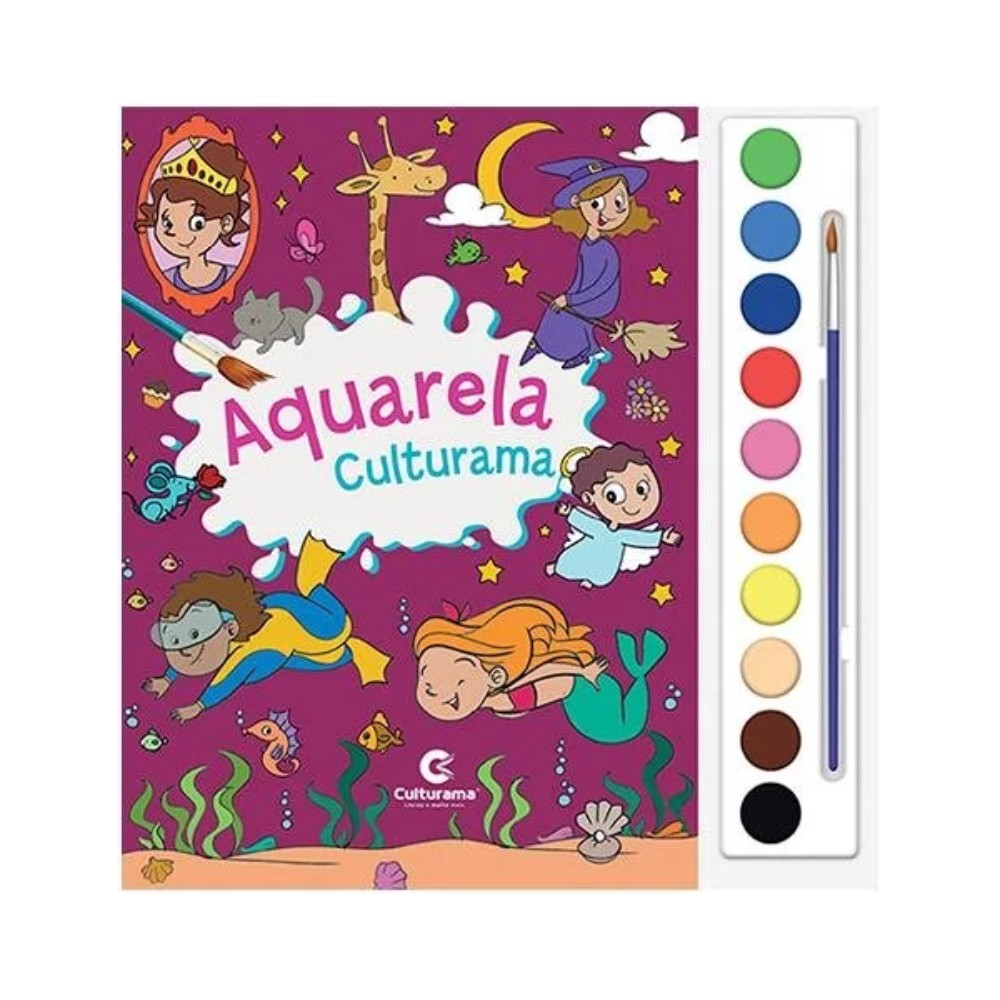 AQUARELA CULTURAMA SORTIDO ROSA - MENINAS