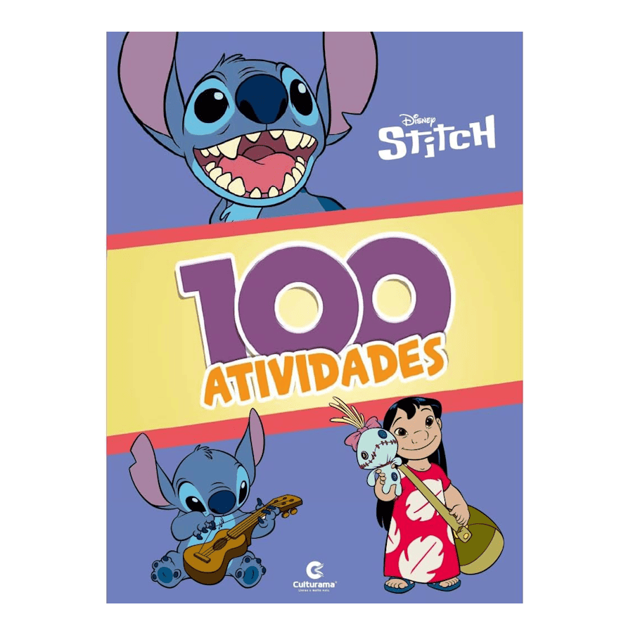LIVRO INFANTIL - 100 ATIVIDADES STITCH