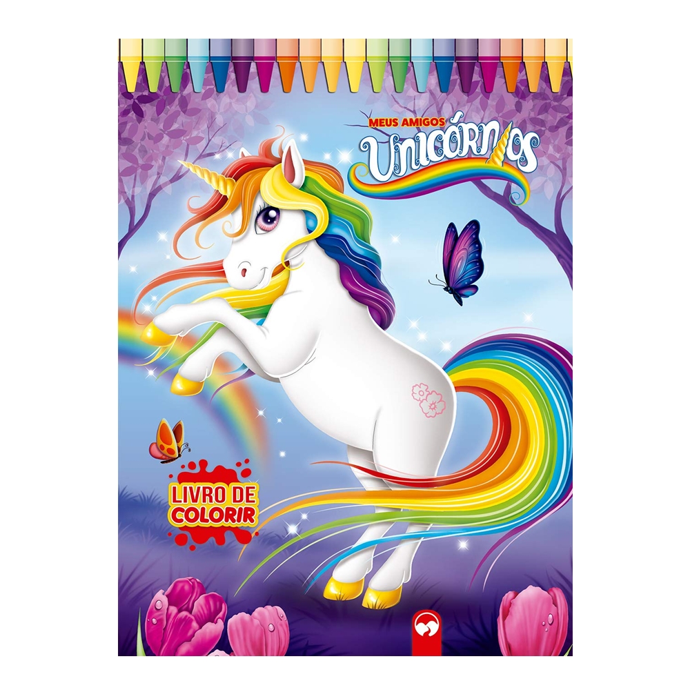 Livro Infantil Gigante de Colorir - MEUS AMIGOS UNICÓRNIOS