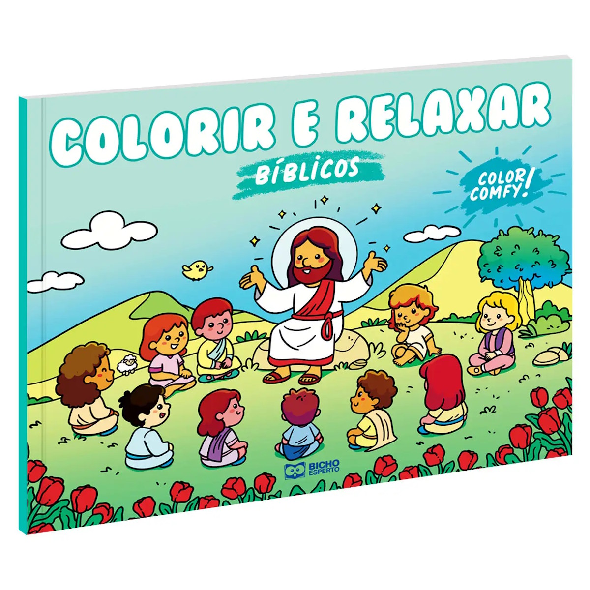 Livro de Colorir e Relaxar Color Comfy - Histórias Bíblicas
