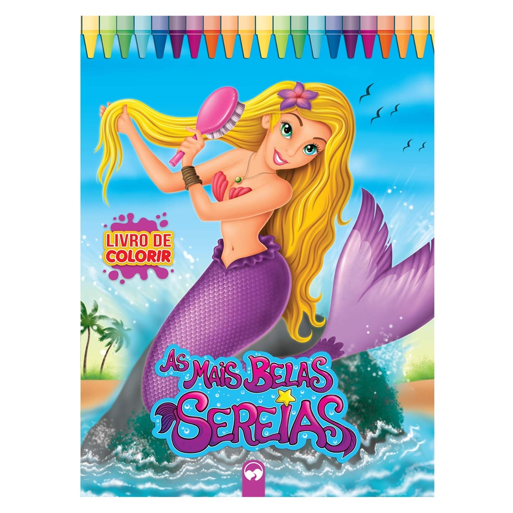  Livro Infantil Gigante de Colorir - AS MAIS BELAS SEREIAS