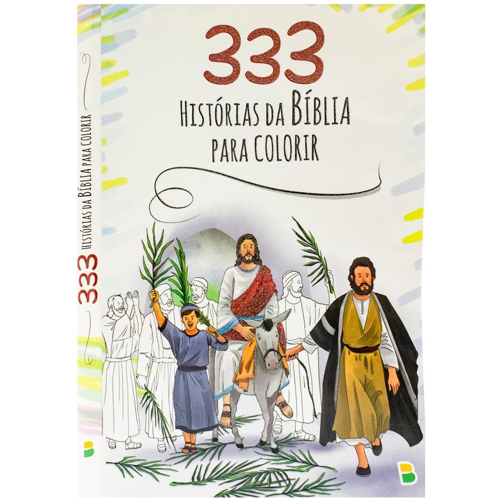 LIVRO INFANTIL - 333 HISTÓRIAS DA BÍBLIA PARA COLORIR