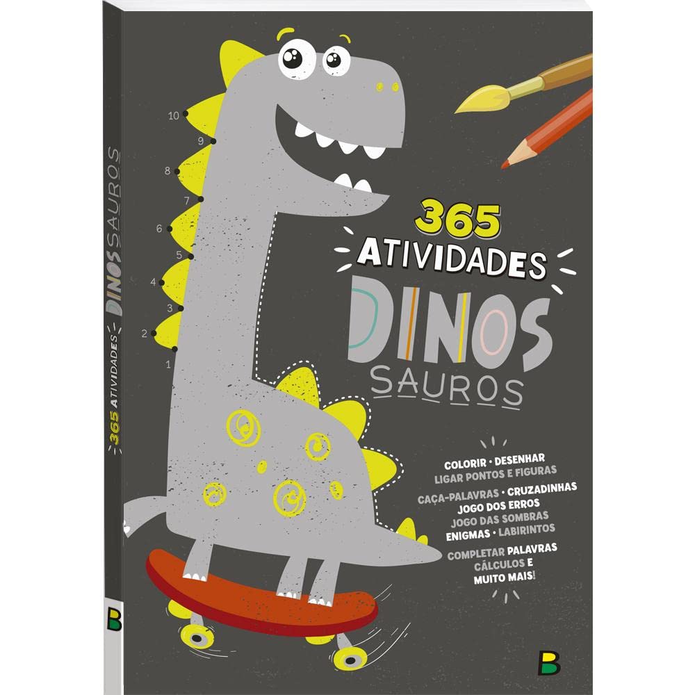 LIVRO COM 365 ATIVIDADES DE DINOSSAUROS