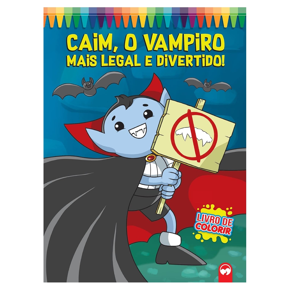  Livro Infantil Gigante de Colorir - CAIM, O VAMPIRO