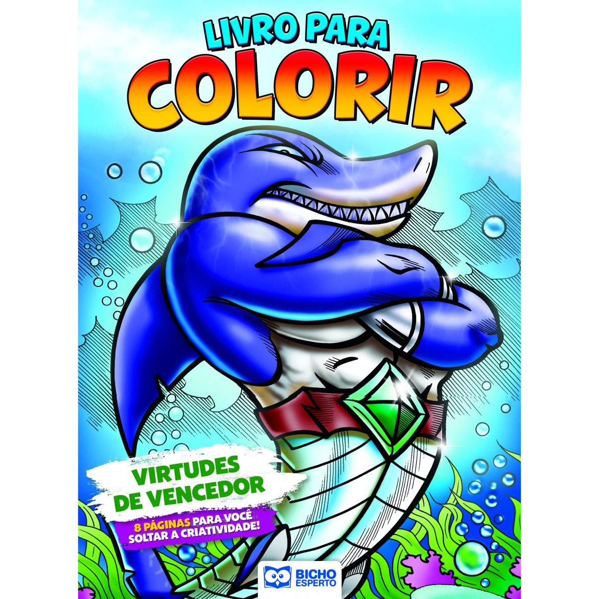 Livro Para Colorir Heróis Contra o Mal - Virtudes de Vencedor