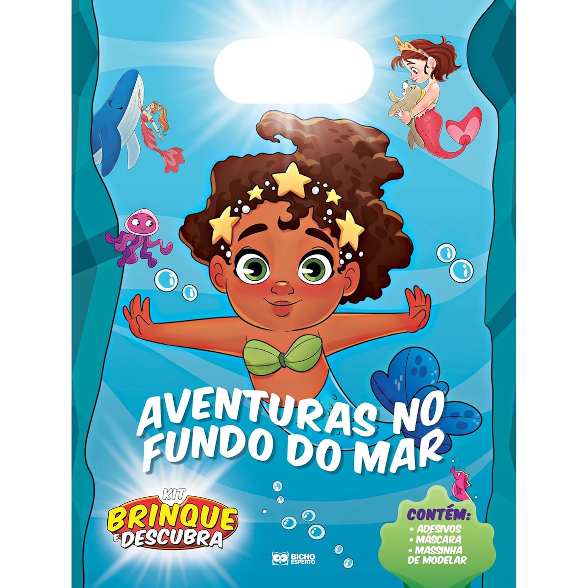 Livro Infantil Kit Brinque e Descubra - Aventuras No Fundo do Mar
