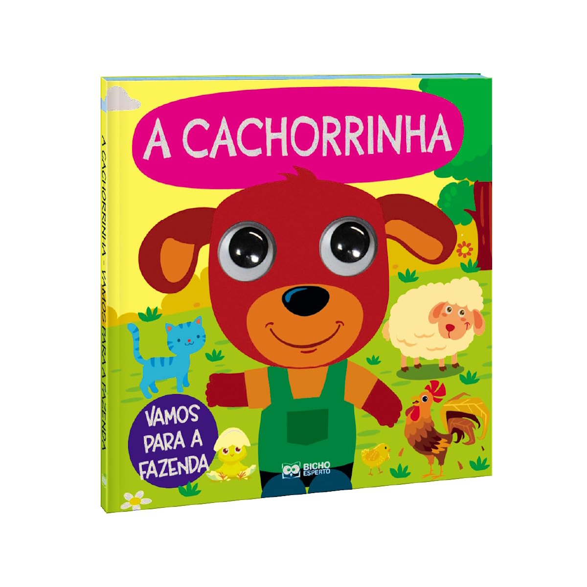 Livro Infantil Com Olhos Vamos Para A Fazenda - A Cachorrinha