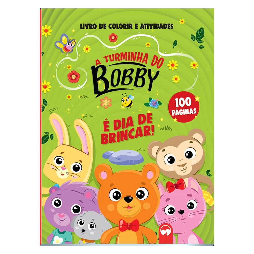 Livro Infantil 100 Páginas para Colorir com Atividades | TURMINHA DO BOBBY