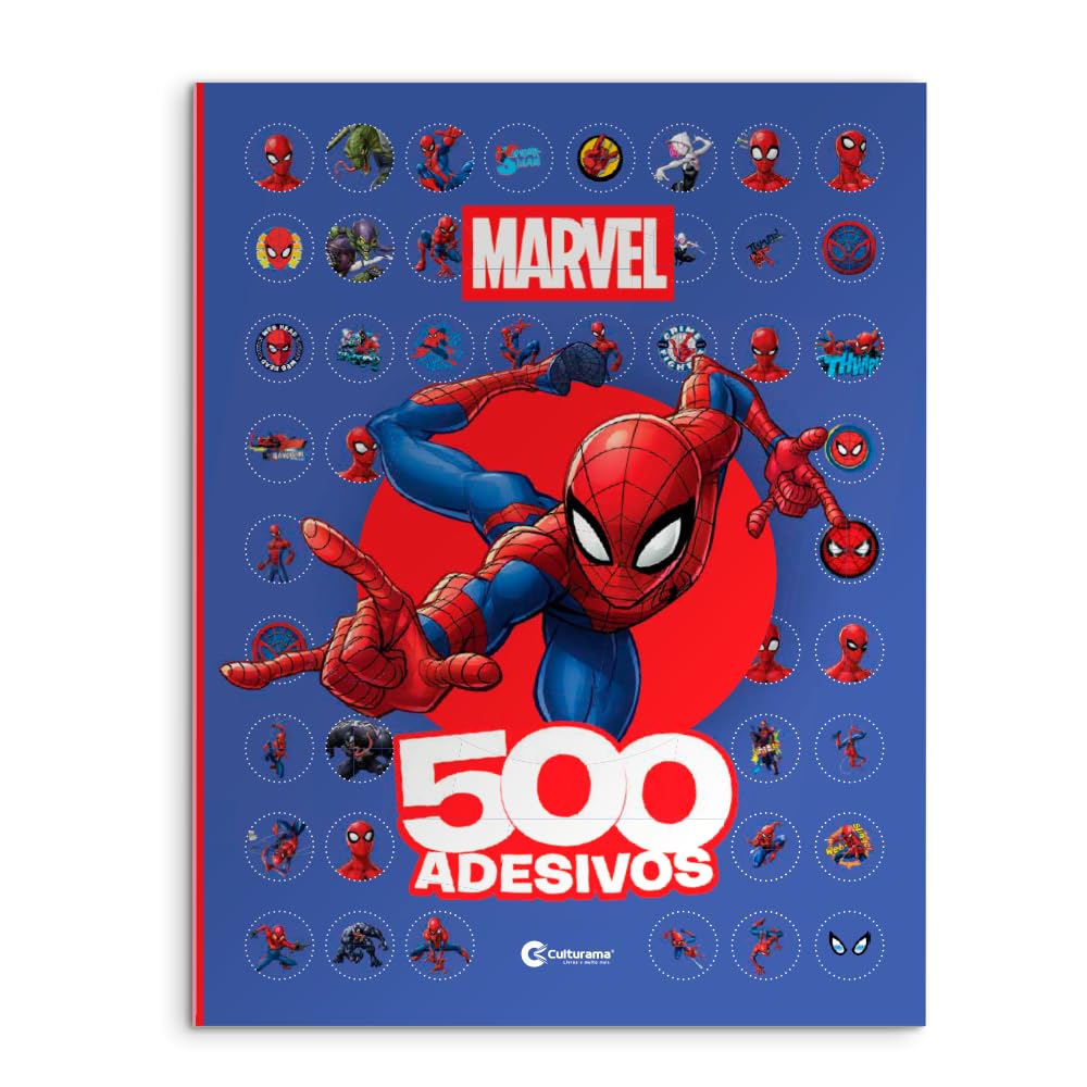 Livro De Colorir E Passatempos Infantil Com 500 Adesivos - Homem Aranha