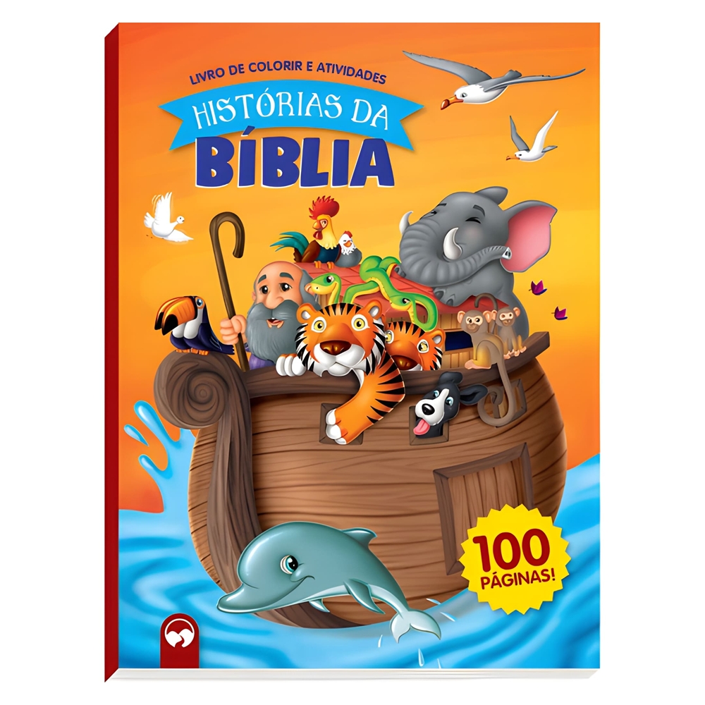 Livro Infantil 100 Páginas para Colorir com Atividades | HISTÓRIAS DA BIBLIA