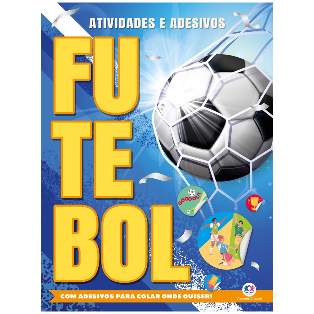 Livro Infantil de Atividades Futebol - Com Adesivos