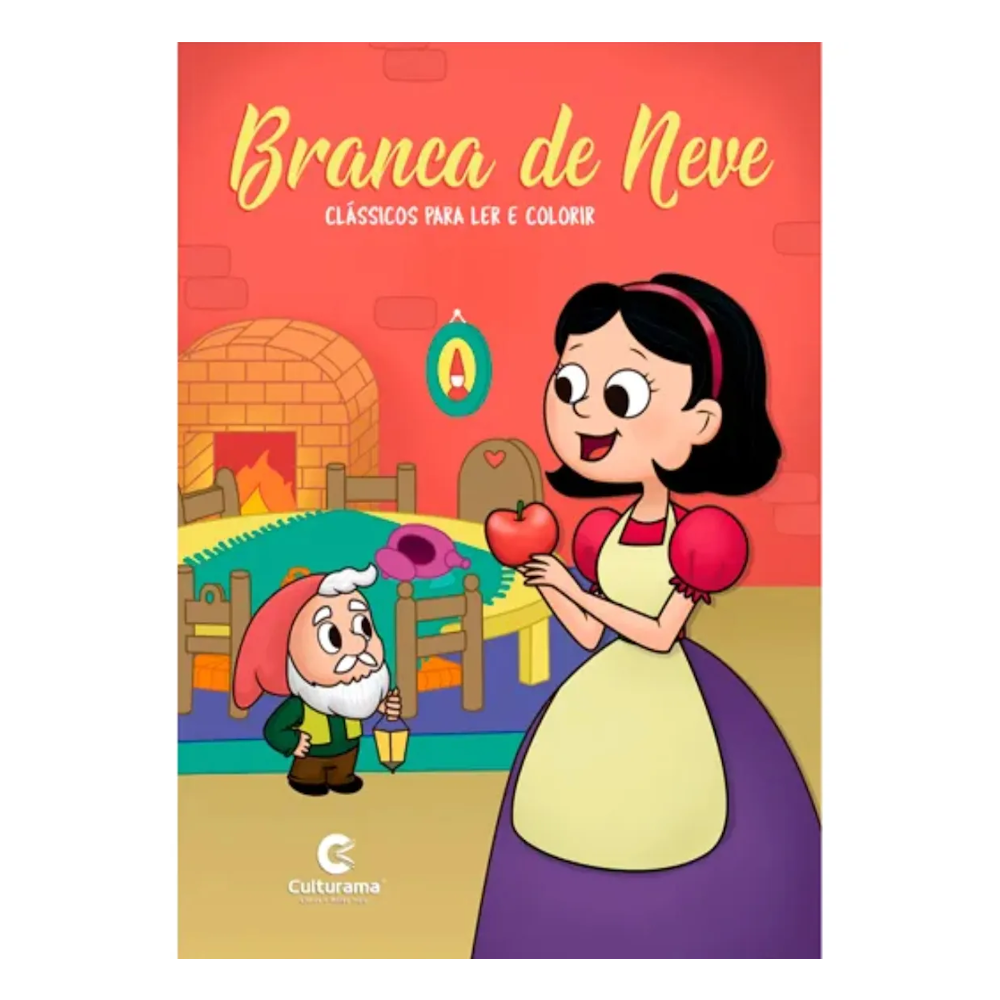 LIVRO INFANTIL - CLÁSSICOS PARA LER E COLORIR - BRANCA DE NEVE