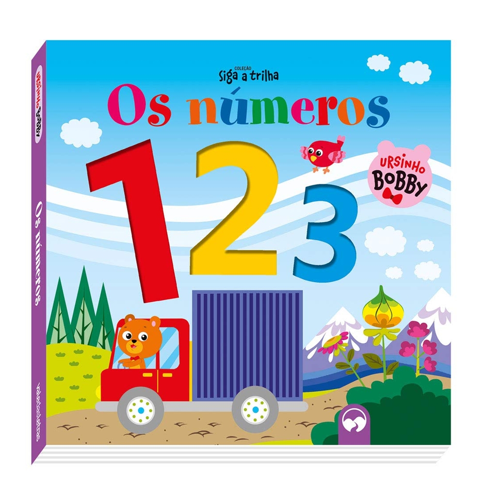 Livro Infantil Siga a Trilha - Os Números com Ursinho Bobby
