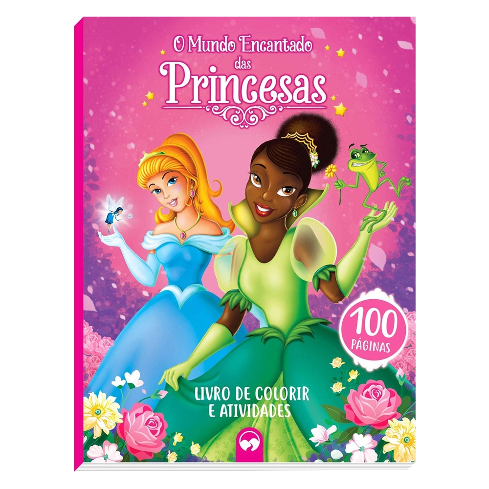 Livro Infantil 100 Páginas para Colorir com Atividades | PRINCESAS