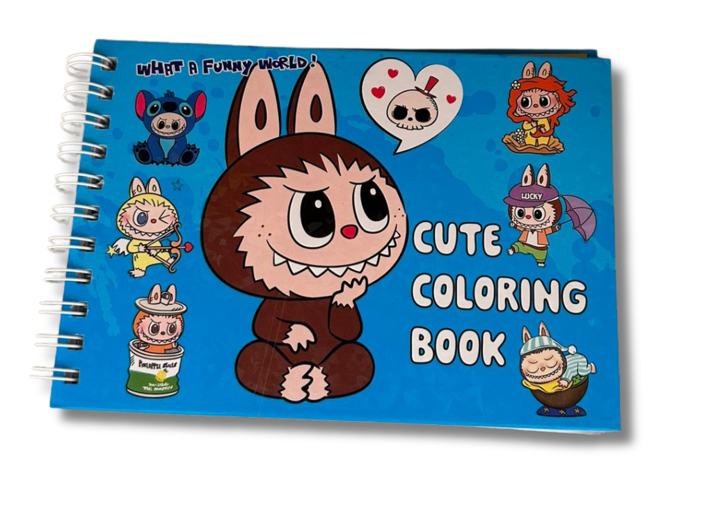 Livro de Colorir Monstrinho Amigo Capa Dura Azul-What a funny world