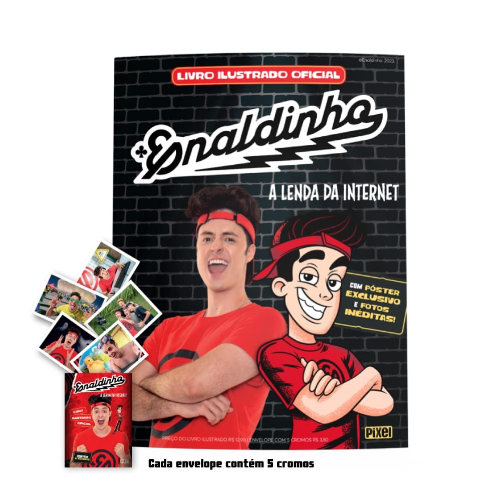Album Oficial do Enaldinho - A Lenda Da Internet + 10 envelopes de figurinhas