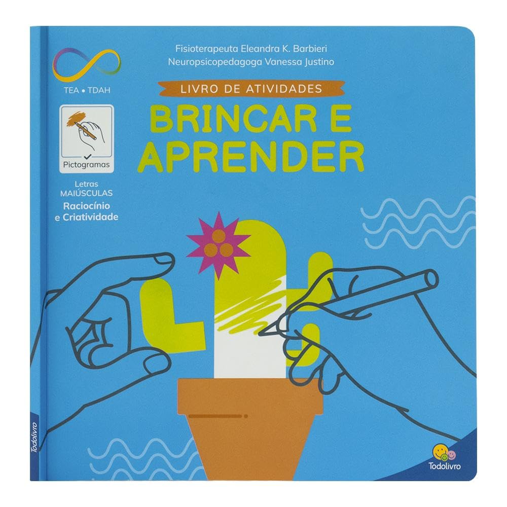 Livro Infantil TEA e TDAH Neurodiversidade Atividades - Brincar e Aprender