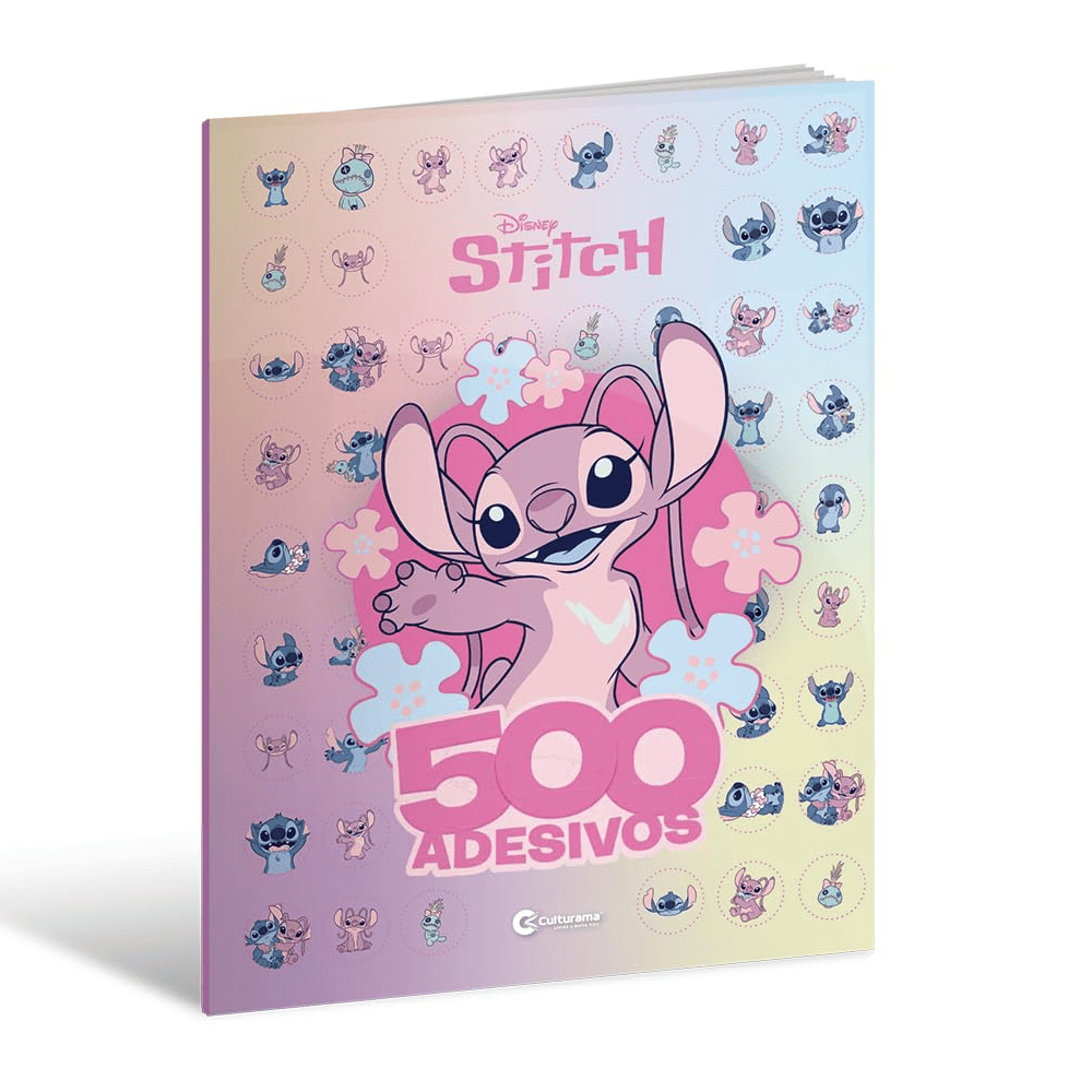 LIVRO INFANTIL - 500 ADESIVOS ANGEL STITCH