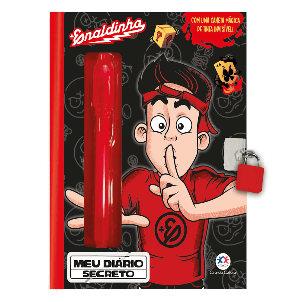 Enaldinho - Livro Diário Secreto - Com Caneta Especial