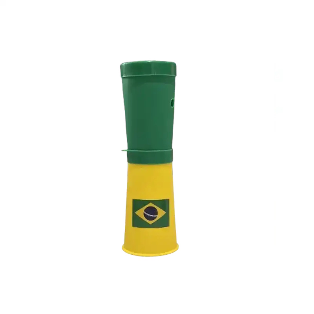Corneta Plástica do Brasil 17 cm - Celebração Copa do Mundo