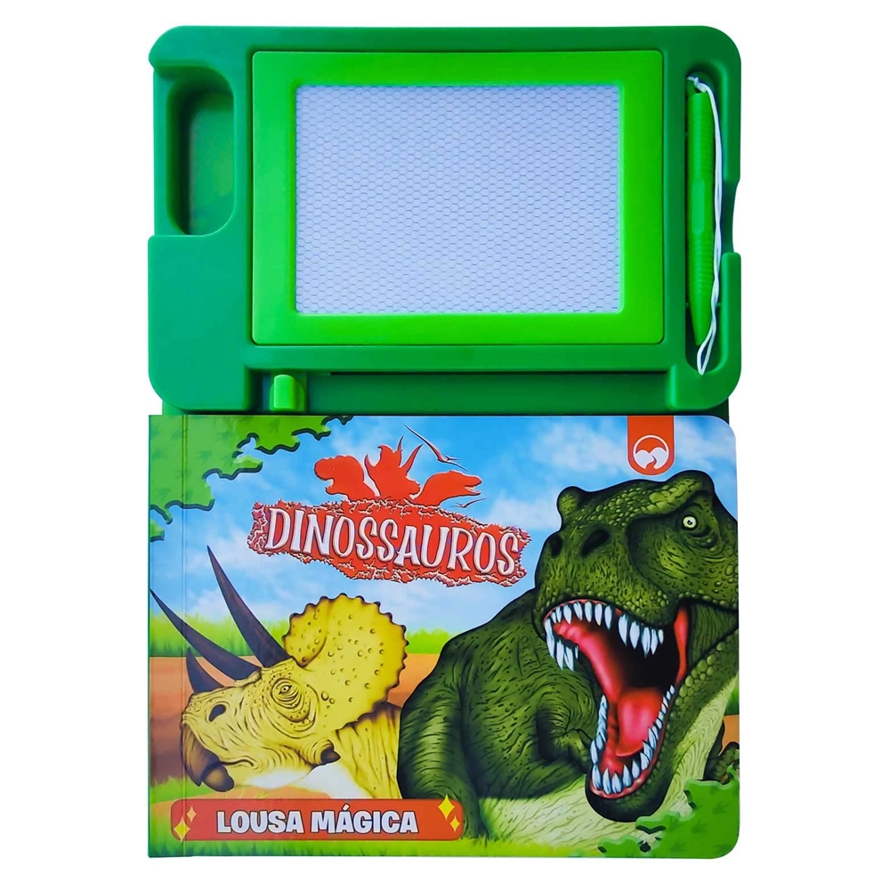 Livro Infantil com Lousa Mágica - Dinossauros