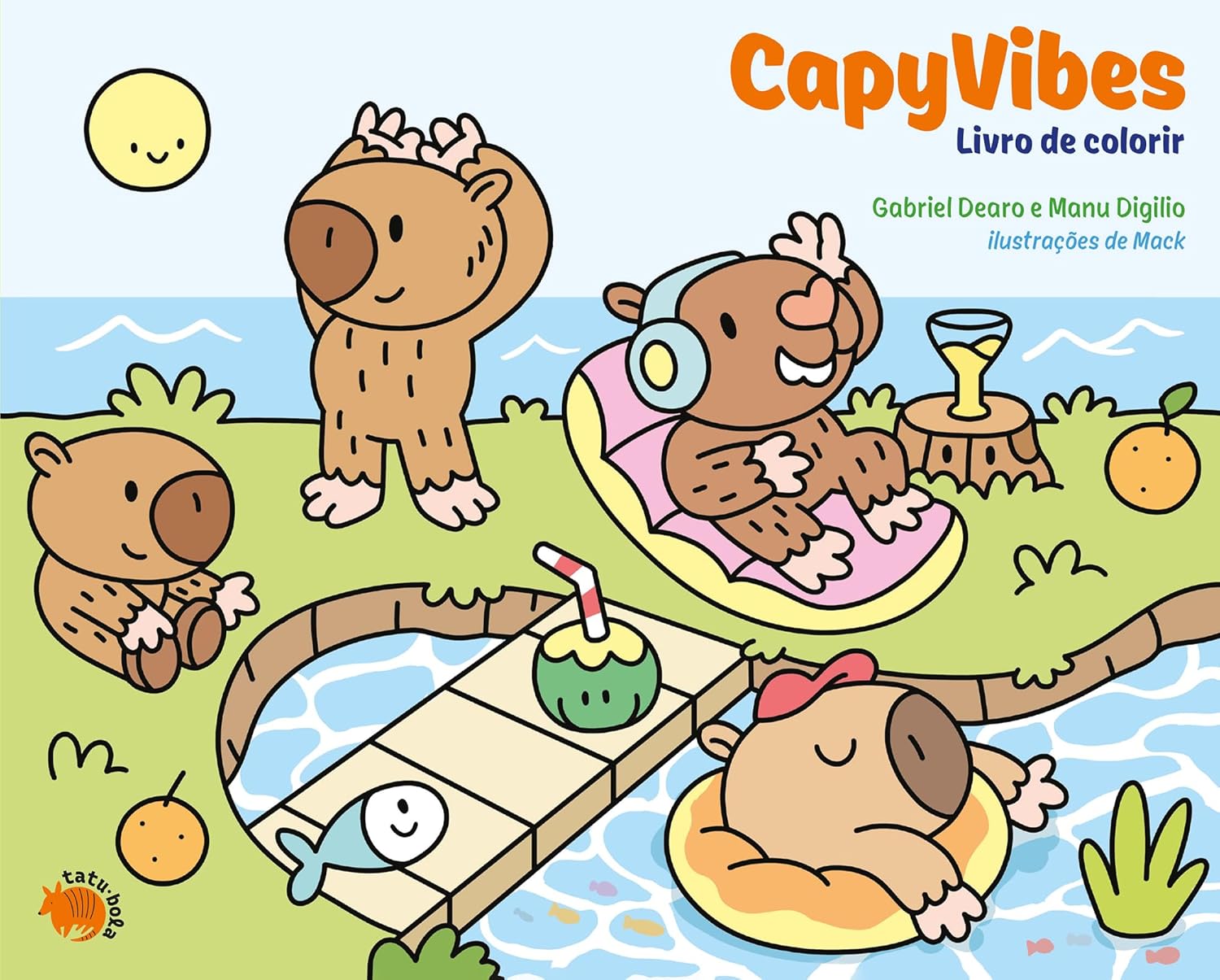 LIVRO DE COLORIR - CAPYVIBES