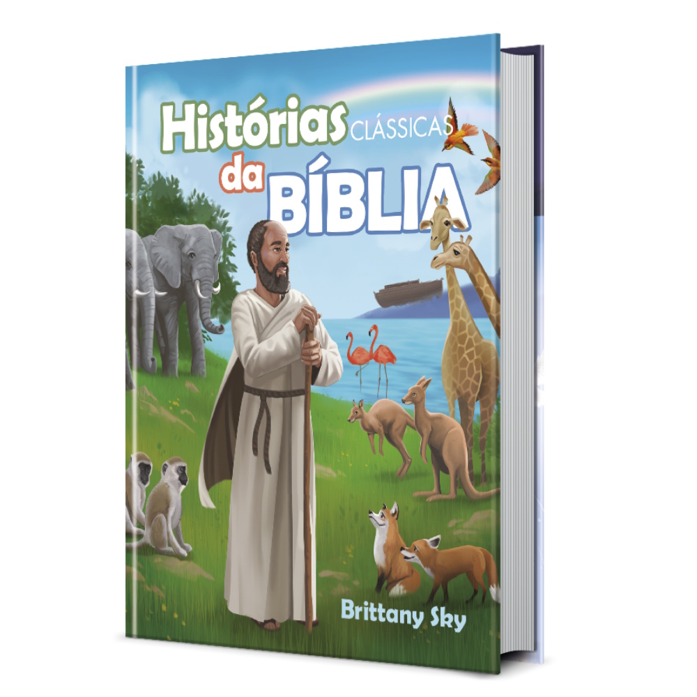 Livro Ilustrado Infantil Histórias Clássicas da Bíblia - Capa Dura