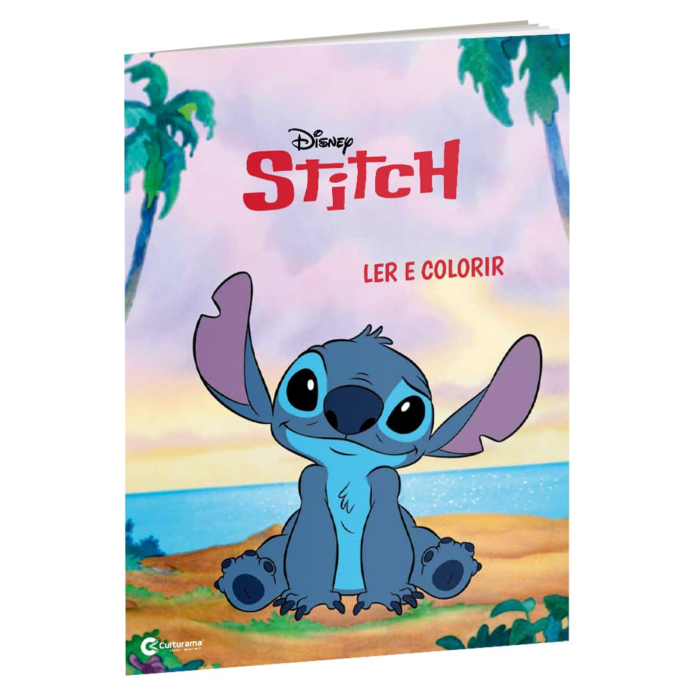 LIVRO INFANTIL - LER E COLORIR STITCH