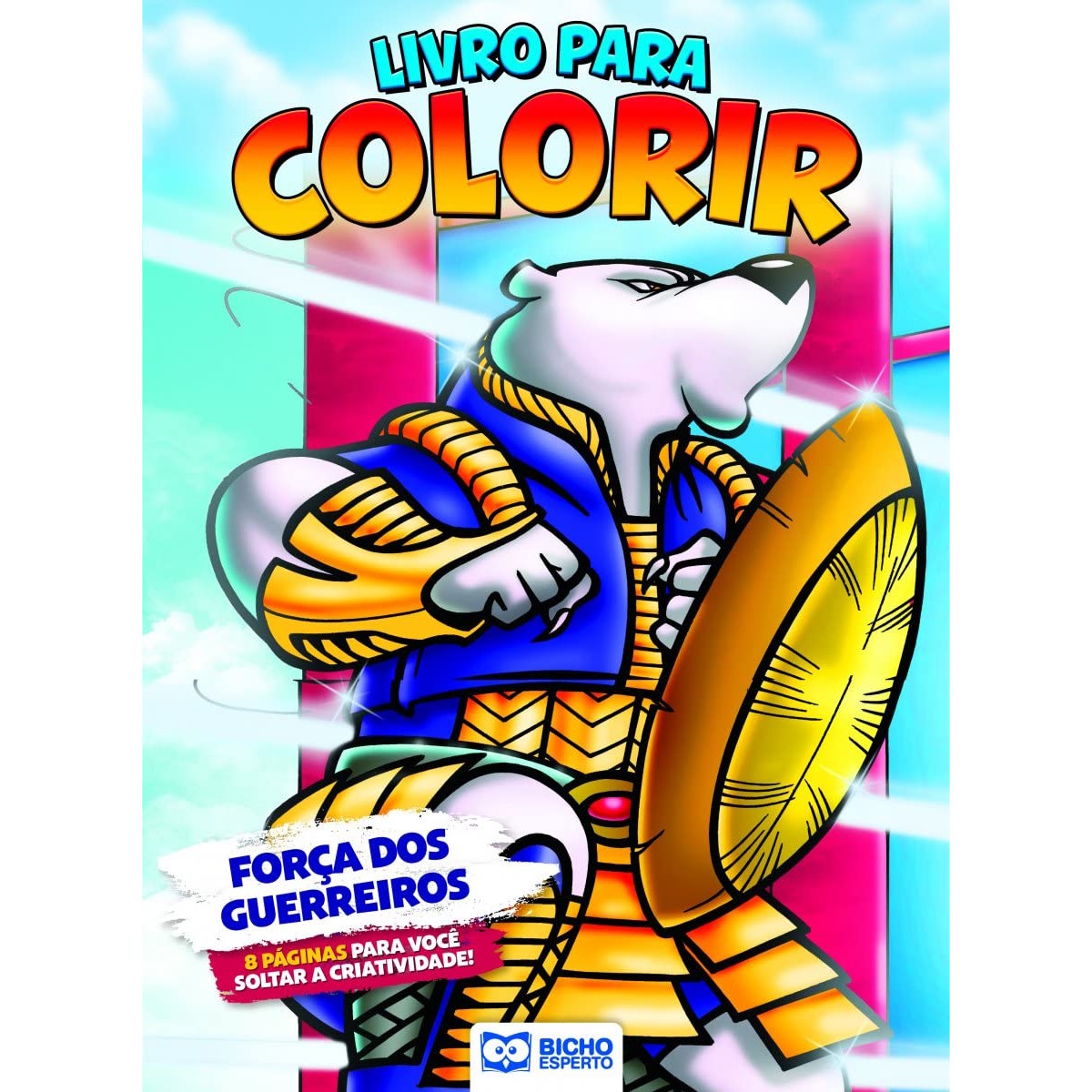 Livro Para Colorir Heróis Contra o Mal - Força dos Guerreiros