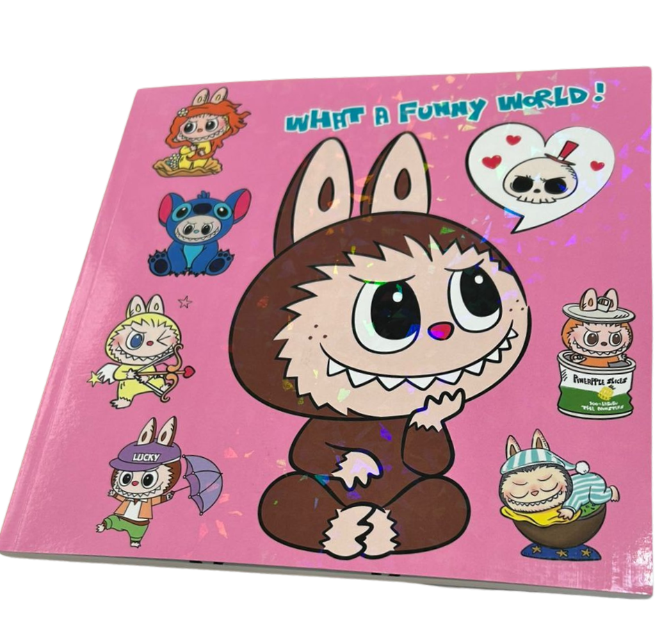 Livro de Colorir Monstrinho Amigo What A Funny World - Capa Rosa