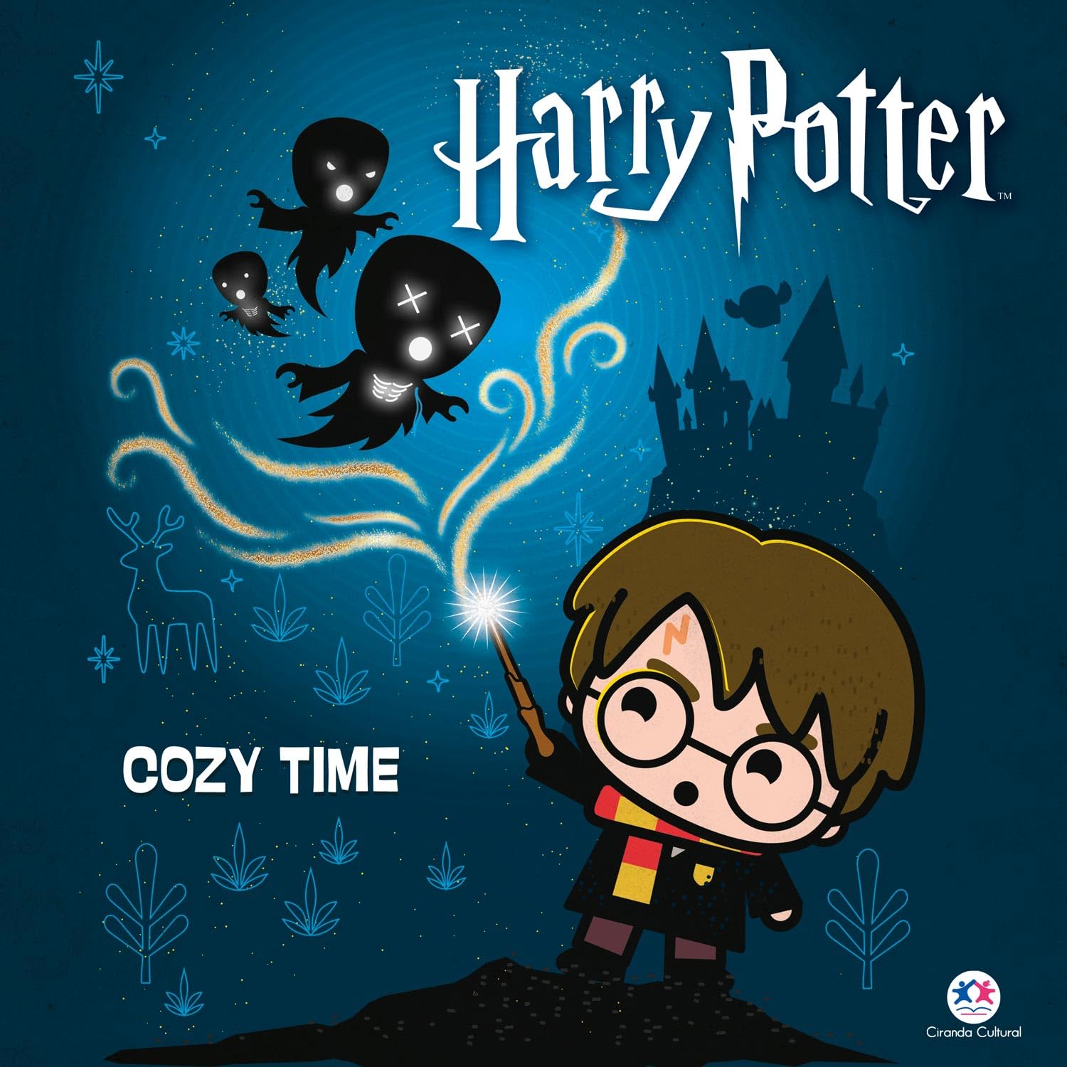Livro De Colorir de Relaxamento - Cozy Time Harry Potter