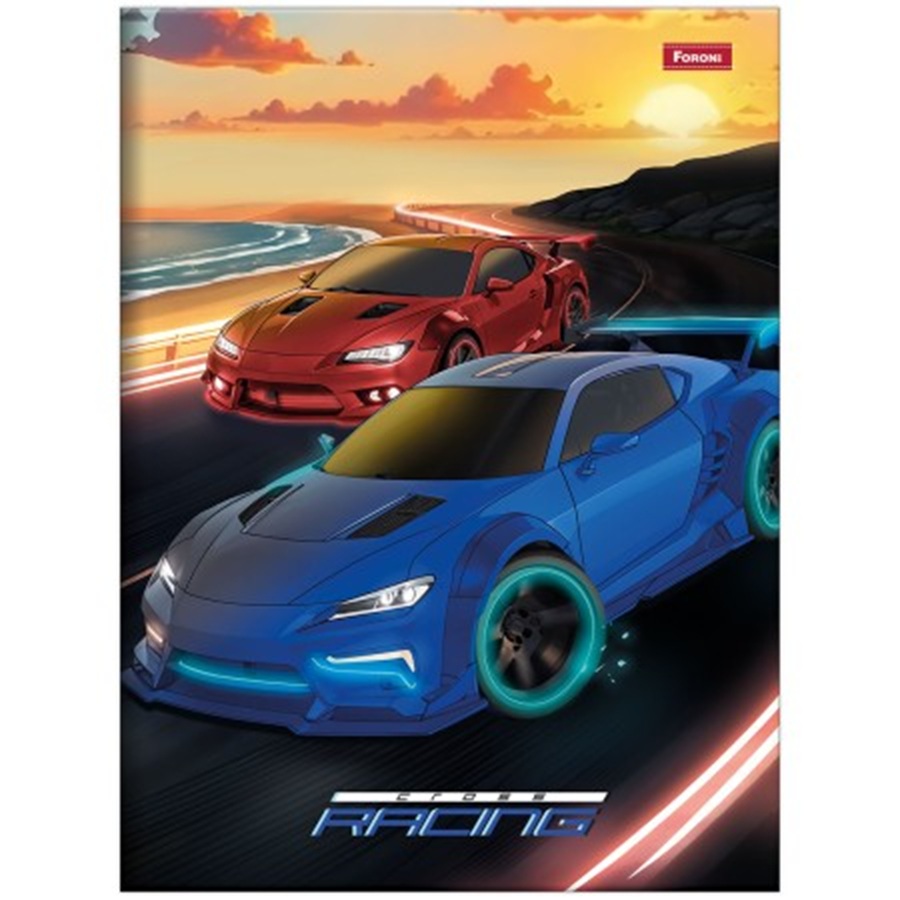 Caderno Pequeno de Capa Dura Brochura Carros - Cross Racing