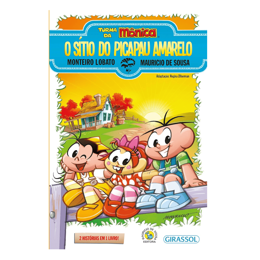 LIVRO INFANTIL - TURMA DA MÔNICA E MONTEIRO LOBATO - VIRA-VIROU - MINIPOP