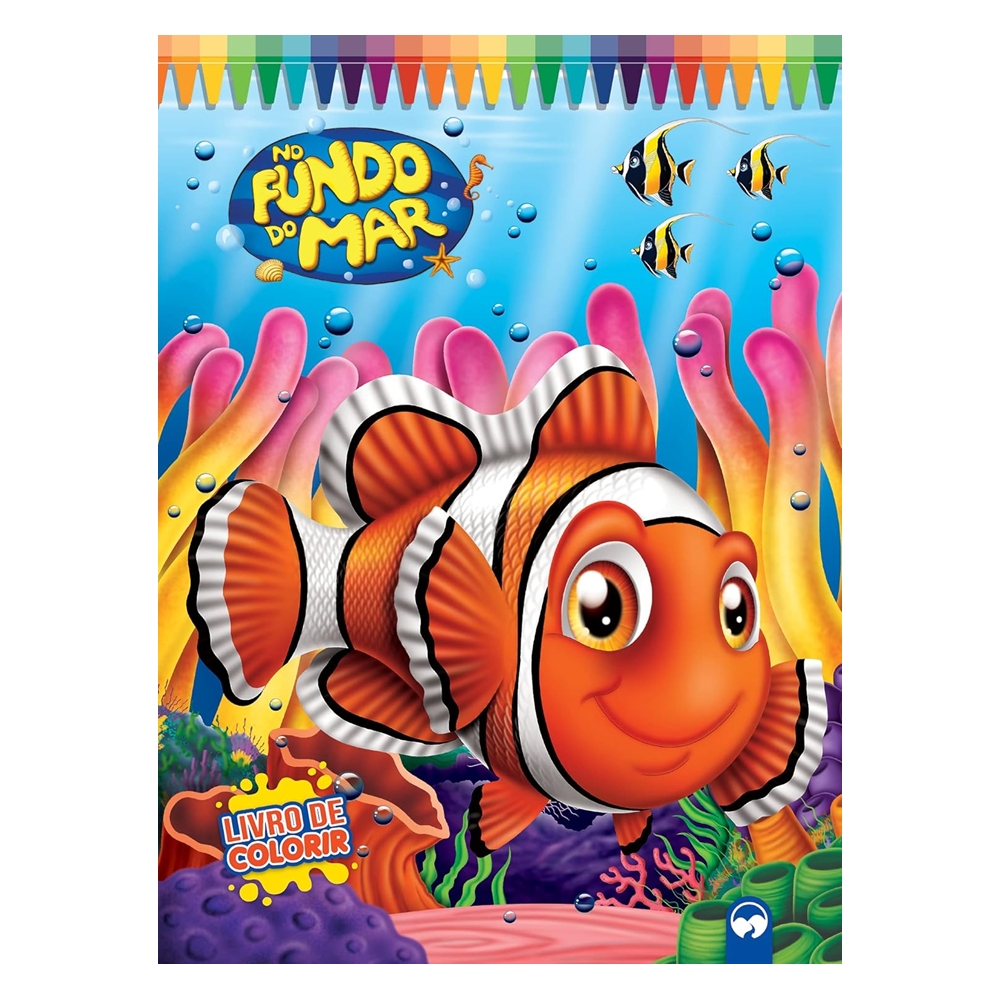 Livro Infantil Gigante de Colorir - FUNDO DO MAR