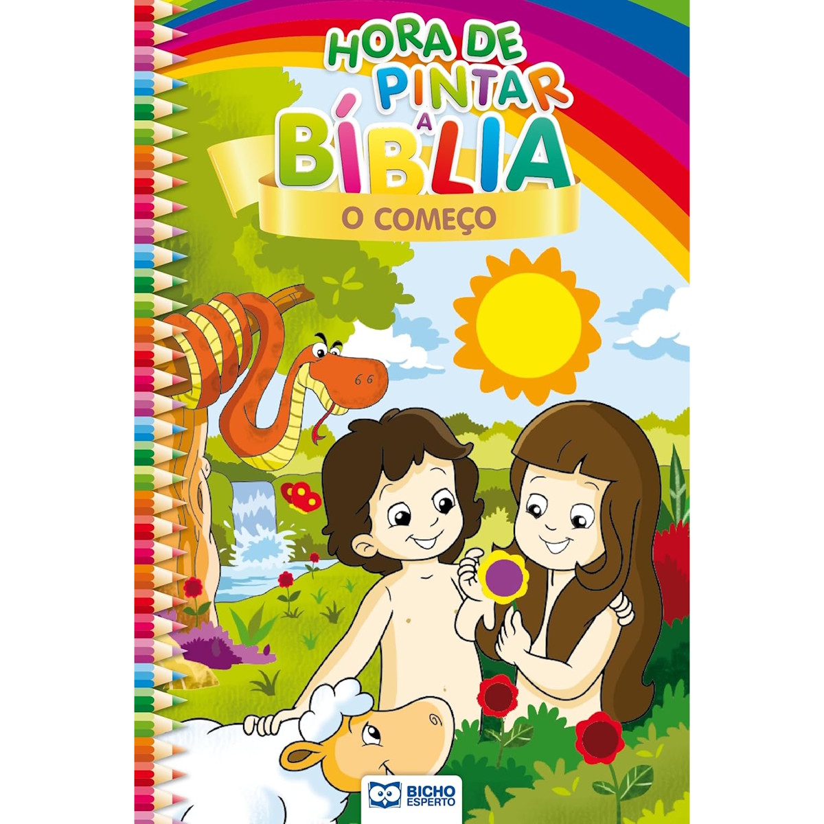 Livro Infantil de Colorir Hora de Pintar Bíblia - O Começo