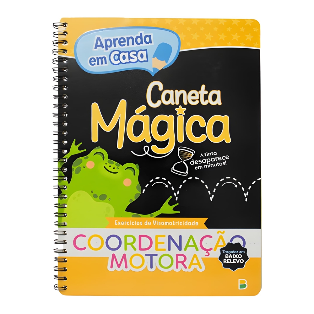 Livro de Atividades Aprenda em Casa! Caneta Mágica | Coordenação Motora