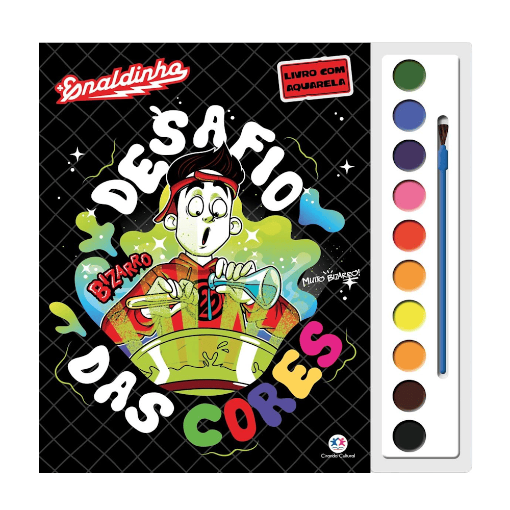 Livro Com Aquarela - Enaldinho - Desafio Das Cores