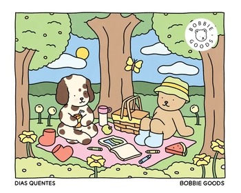 Dias quentes (Spring Summer)   Livro de colorir oficial Bobbie Goods