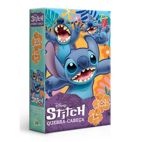 QUEBRA-CABECA CARTONADO STITCH - 200 PECAS