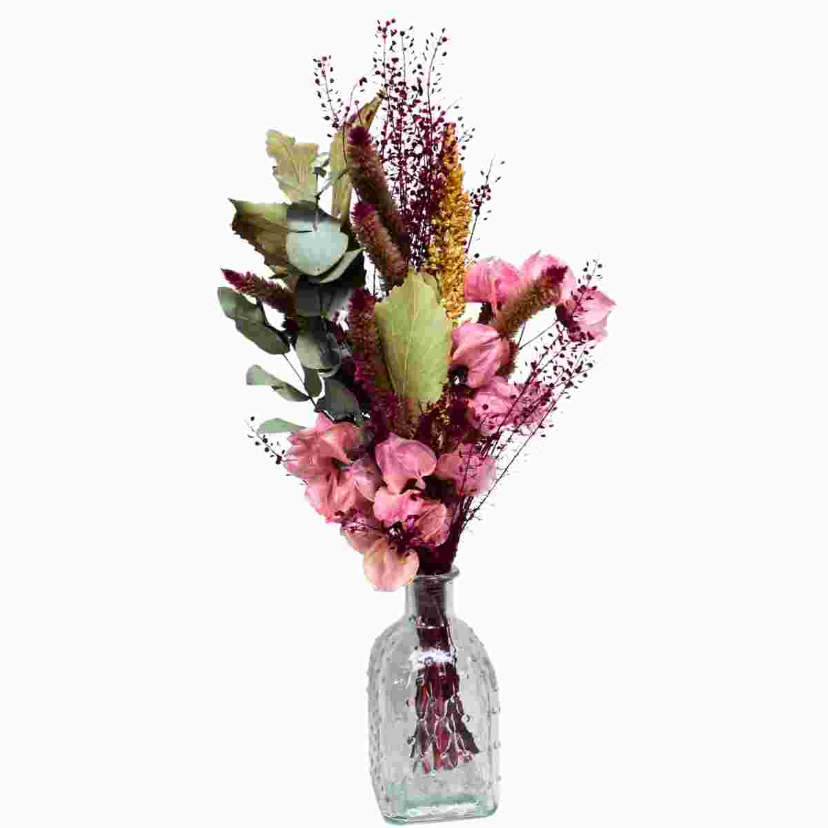 Arranjo Rosa Despertar + Vaso Garrafinha