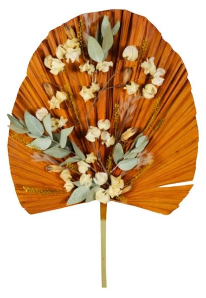 Decoração de Casa - Buquê Latânia Laranja Rústico e Elegante