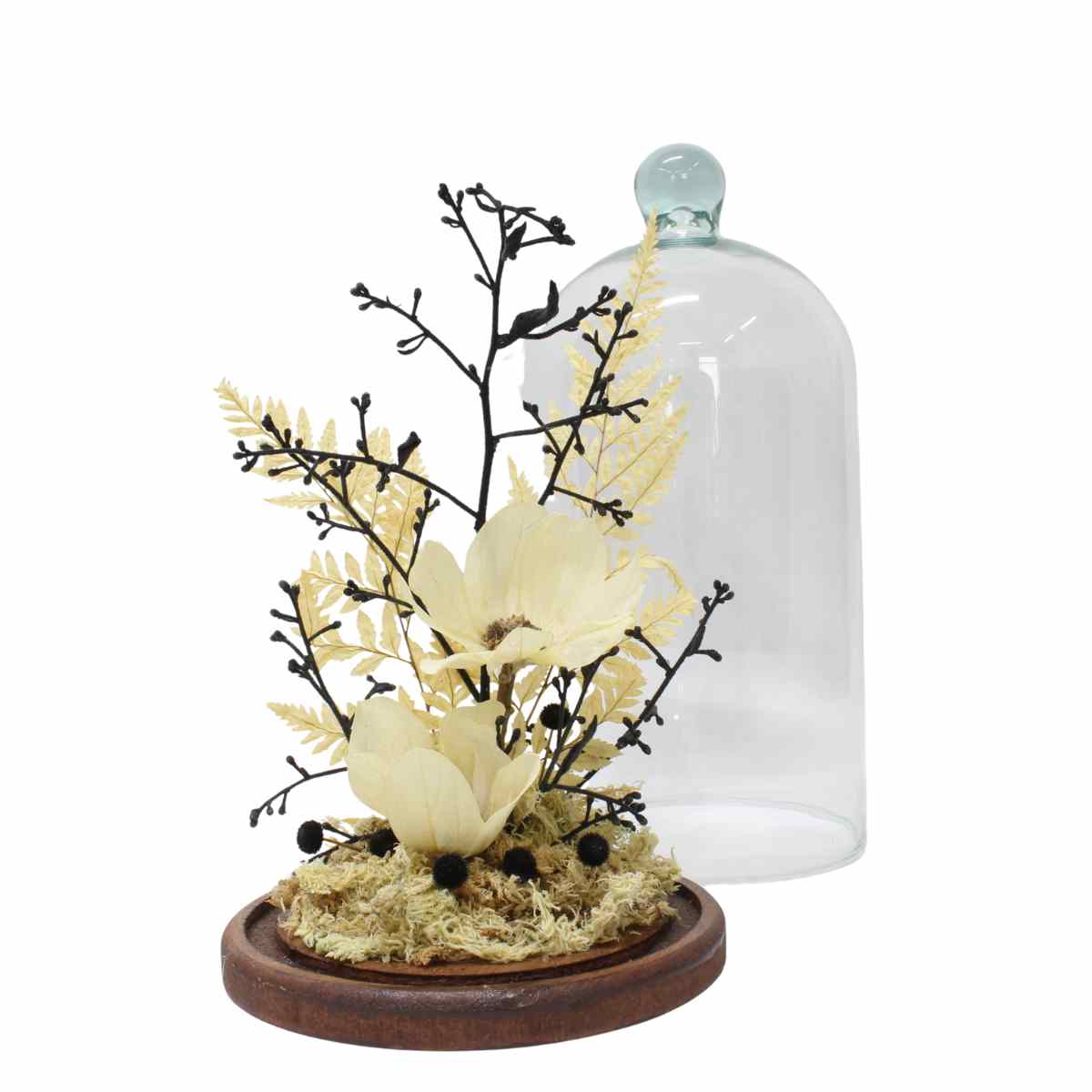 Arranjo Natalino Encantado na Cúpula de Vidro Grande