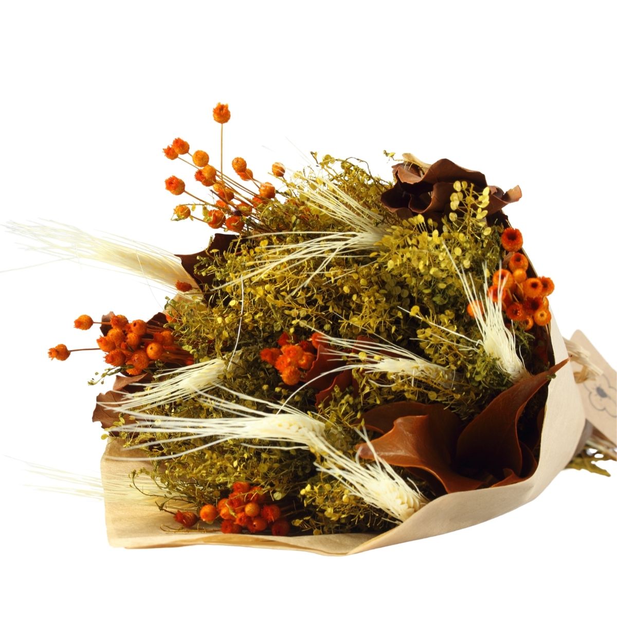 Planta Seca Buquê Variado  Semente Amarela 40cm