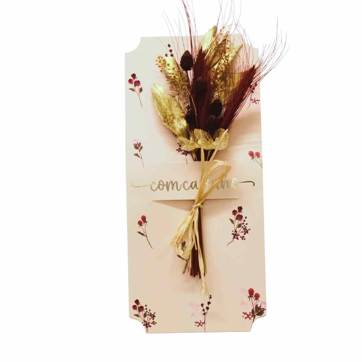 Jardim no Papel para Presentear Dourado